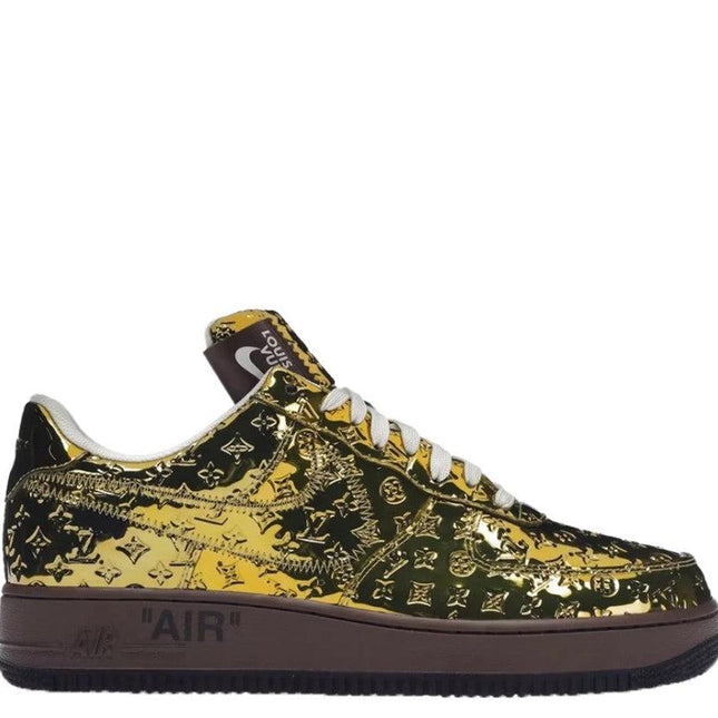 (Men's) Nike Air Force 1 Low x Louis Vuitton 'Metallic Gold' (2022) - SOLE SERIOUSS (1)