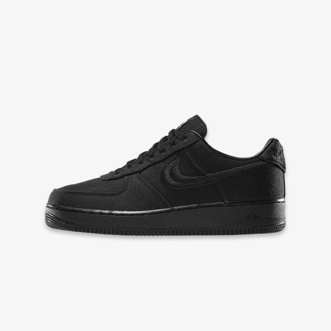 (Men's) Nike Air Force 1 Low x Stussy 'Black' (2020) CZ9084-001 - SOLE SERIOUSS (1)