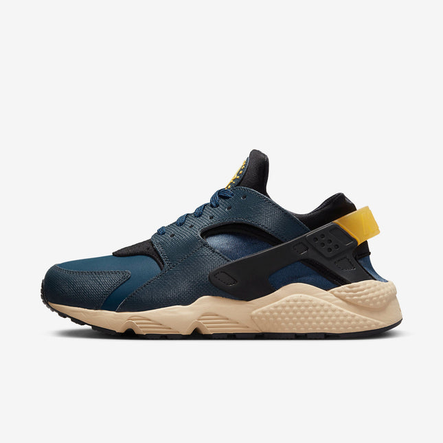 (Men's) Nike Air Huarache PRM 'Black / University Gold' (2023) DZ4852-001 - SOLE SERIOUSS (1)