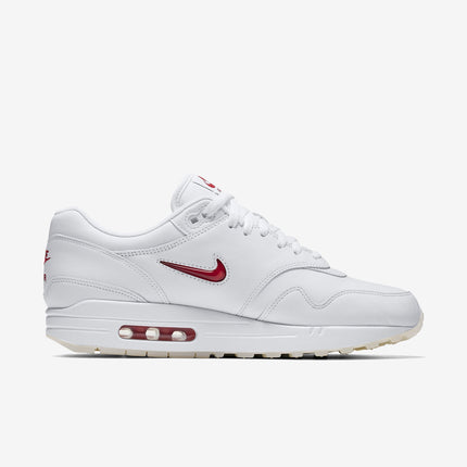 (Men's) Nike Air Max 1 Premium SC Jewel 'White / Red' (2017) 918354-104 - SOLE SERIOUSS (2)