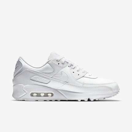 (Men's) Nike Air Max 90 LTR 'Leather Triple White' (2020) CZ5594-100 - SOLE SERIOUSS (2)