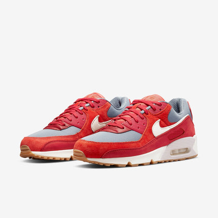 (Men's) Nike Air Max 90 Premium 'Gym Red' (2022) DH4621-600 - SOLE SERIOUSS (3)