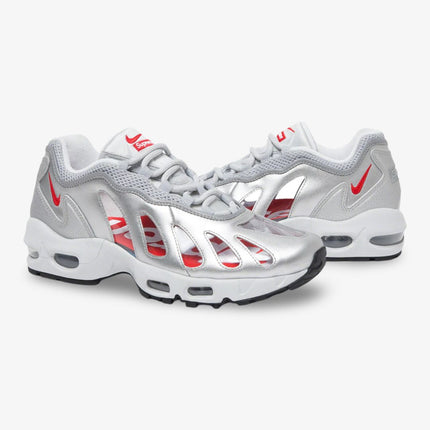 (Men's) Nike Air Max 96 x Supreme 'Metallic Silver' (2021) CV7652-001 - SOLE SERIOUSS (2)