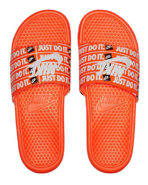(Men's) Nike Benassi JDI Print Slide 'Just Do It Cone Orange' () 631261-800 - SOLE SERIOUSS (1)