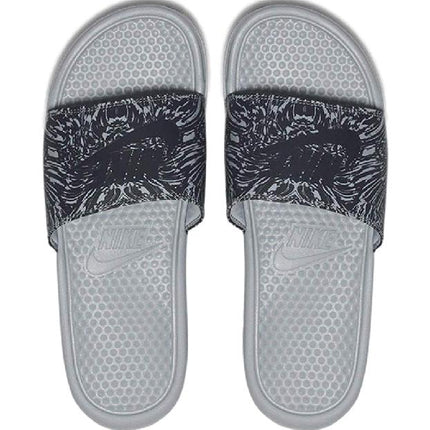 (Men's) Nike Benassi JDI Print Slide 'Wolf Grey' () 631261-005 - SOLE SERIOUSS (1)