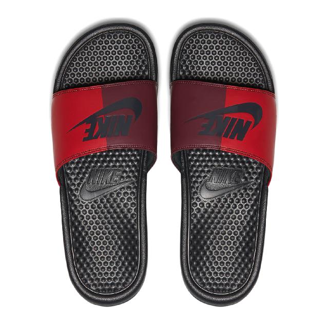 (Men's) Nike Benassi JDI Slide 'Split Red / Anthracite' () 343880-008 - SOLE SERIOUSS (1)