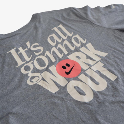 (Men's) Nike Dri-FIT T-shirt 'It's all gonna Work Out / Humor' Grey - SOLE SERIOUSS (4)