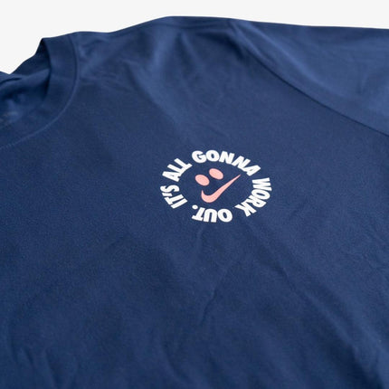 (Men's) Nike Dri-FIT T-shirt 'It's all gonna Work Out / Humor' Navy - SOLE SERIOUSS (3)