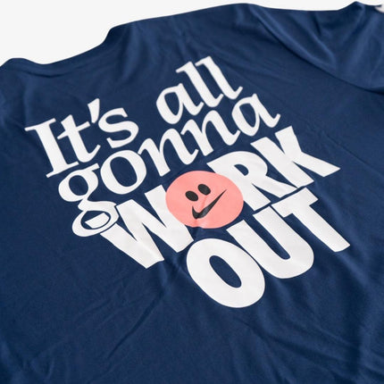 (Men's) Nike Dri-FIT T-shirt 'It's all gonna Work Out / Humor' Navy - SOLE SERIOUSS (4)