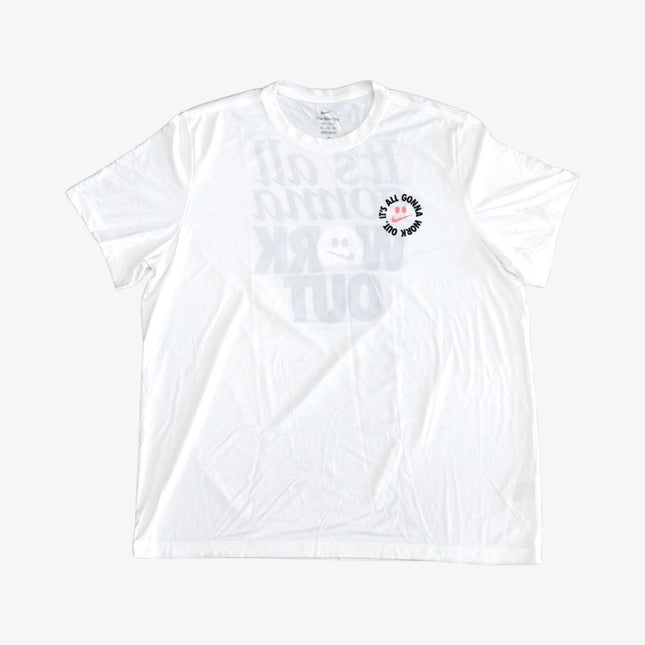 (Men's) Nike Dri-FIT T-shirt 'It's all gonna Work Out / Humor' White DZ2745-100 - SOLE SERIOUSS (1)