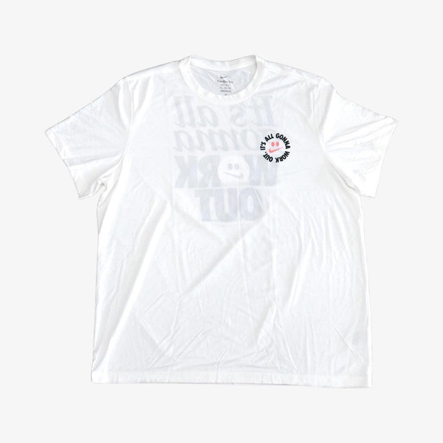 (Men's) Nike Dri-FIT T-shirt 'It's all gonna Work Out / Humor' White - Atelier-lumieres Cheap Sneakers Sales Online (1)