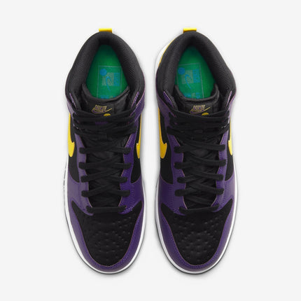 (Men's) Nike Dunk High Premium EMB 'Lakers' (2021) DH0642-001 - SOLE SERIOUSS (4)