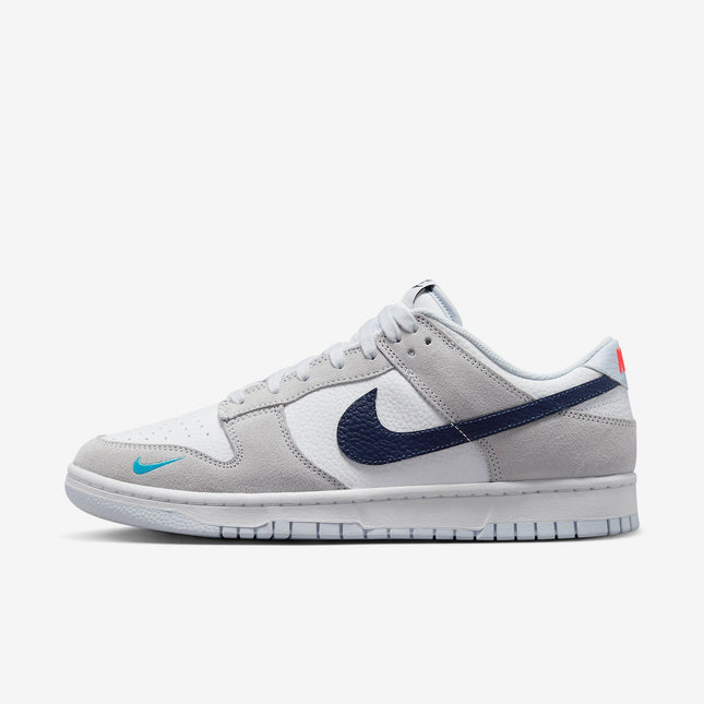 (Men's) Nike Dunk Low 'Mini Swoosh Football Grey / Midnight Navy' (2023) FJ4227-001 - SOLE SERIOUSS (1)