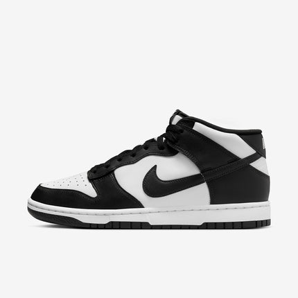 (Men's) Nike Dunk Mid 'Leather Panda Black / White' (2023) FQ8784-100 - SOLE SERIOUSS (1)