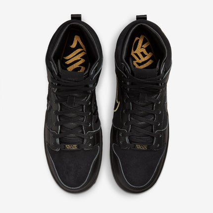 (Men's) Nike SB Dunk High Pro QS x Faust 'Black / Metallic Gold' (2022) DH7755-001 - SOLE SERIOUSS (4)