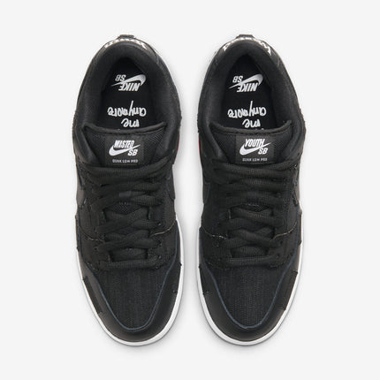 (Men's) Nike SB Dunk Low Pro QS x Wasted Youth 'Black Denim' (2021) DD8386-001 - SOLE SERIOUSS (4)