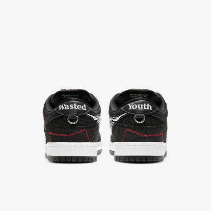 (Men's) Nike SB Dunk Low Pro QS x Wasted Youth 'Black Denim' (2021) DD8386-001 - SOLE SERIOUSS (5)