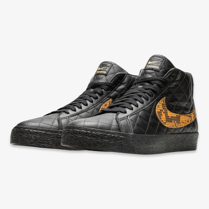 (Men's) Nike SB Zoom Blazer Mid QS x Supreme 'Black Snakeskin' (2022) DV5078-001 - SOLE SERIOUSS (2)