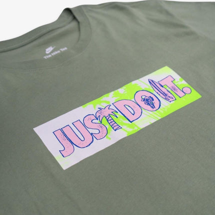 (Men's) Nike T-Shirt 'Just Do It / Beach Party' Green FB9790-386 - SOLE SERIOUSS (3)