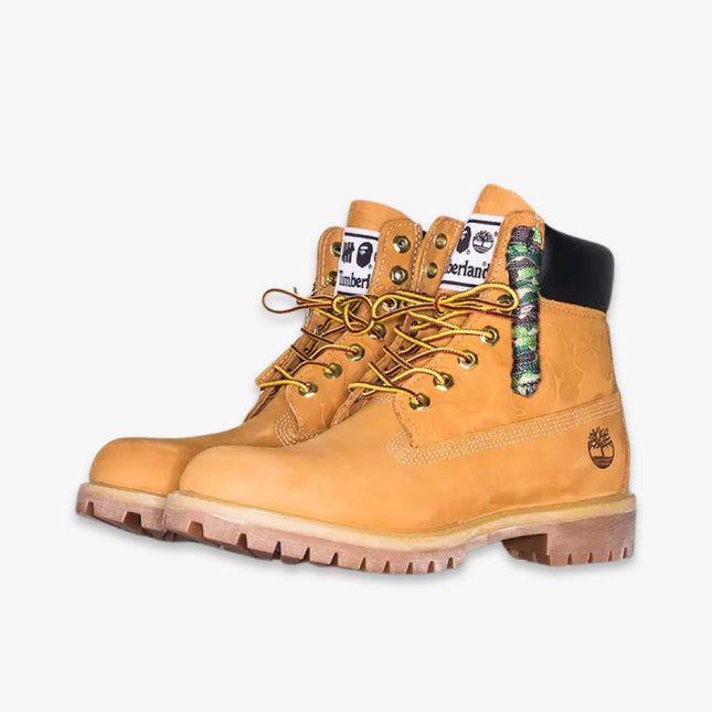 (Men's) Timberland x BAPE A Bathing Ape x Undefeated 6" Premium Waterproof Boots 'Wheat' (2018) TB0A1R7Y231 - SOLE SERIOUSS (1)
