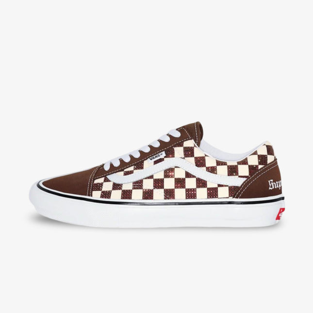 (Men's) Vans Skate Old Skool x Supreme x Swarovski 'Brown Crystals' (2022) VN0A5KRXBRO - SOLE SERIOUSS (1)