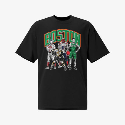 Mercy Rule 'Hometown Heroes Boston' Oversized T-Shirt Black | SOLE SERIOUSS [1]