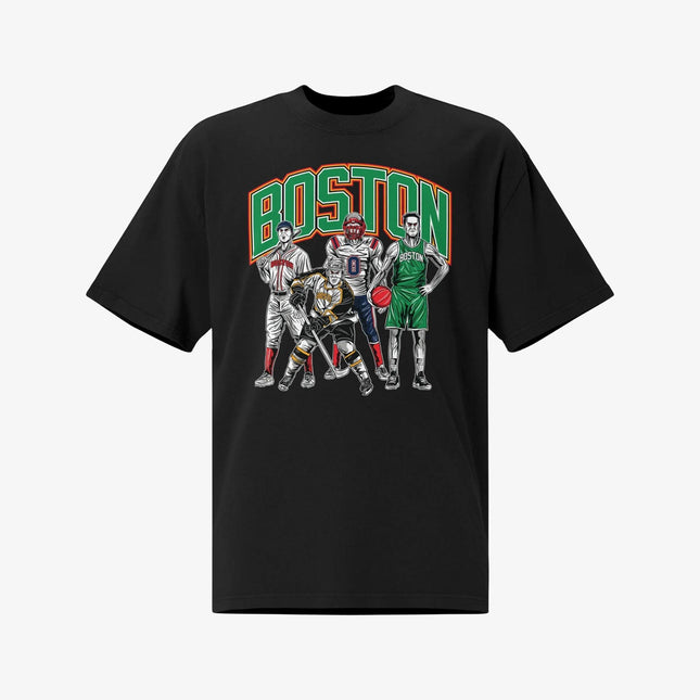 Mercy Rule 'Hometown Heroes Boston' Oversized T-Shirt Black | SOLE SERIOUSS [1]