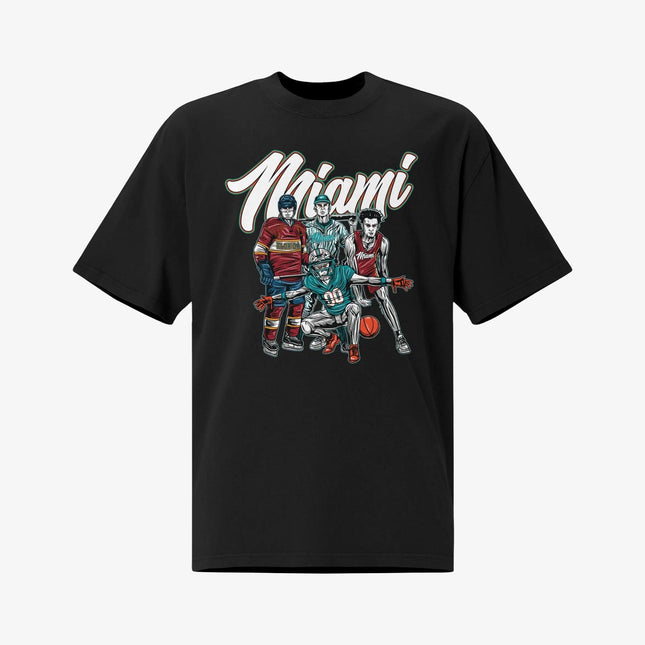 Mercy Rule 'Hometown Heroes Miami' Oversized T-Shirt Black | SOLE SERIOUSS [1]