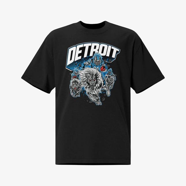 Mercy Rule 'Staple Detroit City' Oversized T-Shirt Black | SOLE SERIOUSS [1]