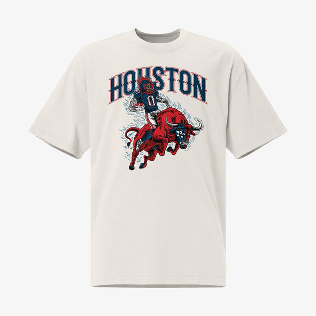 Mercy Rule 'Staple Houston City' Oversized T-Shirt White | SOLE SERIOUSS [1]