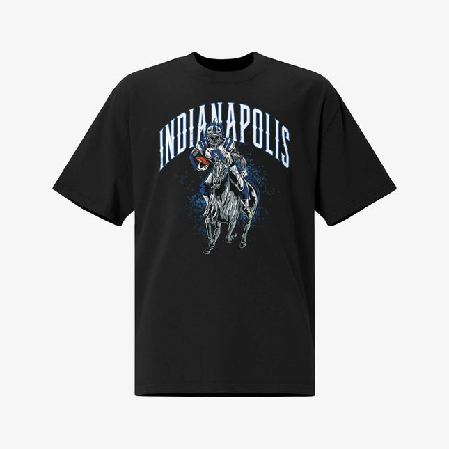 Mercy Rule 'Staple Indianapolis City' Oversized T-Shirt Black | SOLE SERIOUSS [1]
