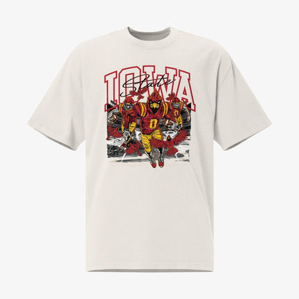 Mercy Rule 'Staple Iowa State' Oversized T-Shirt White | SOLE SERIOUSS [1]