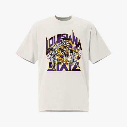 Mercy Rule 'Staple Louisiana State' Oversized T-Shirt White | SOLE SERIOUSS [1]
