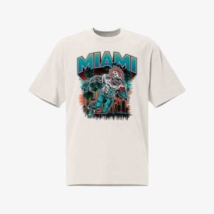Mercy Rule 'Staple Miami City' Oversized T-Shirt White | SOLE SERIOUSS [1]