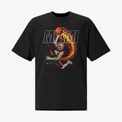 Mercy Rule 'Staple Miami Heat' Oversized T-Shirt Black | SOLE SERIOUSS [1]