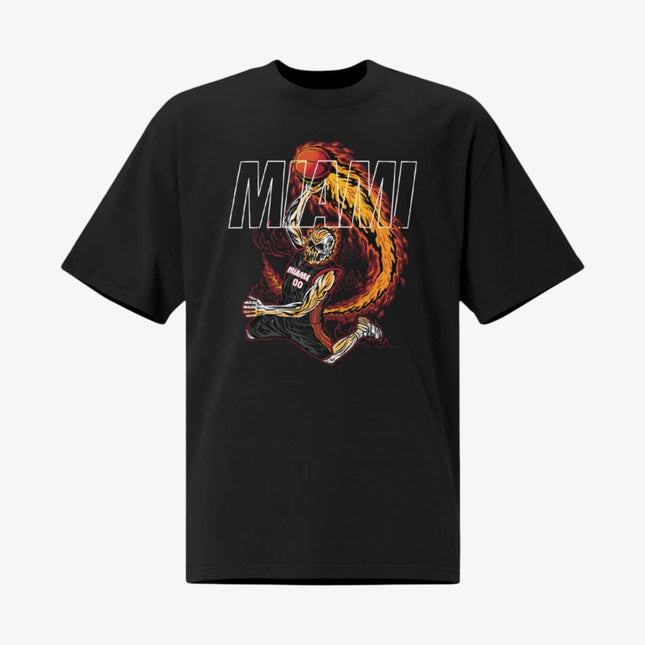 Mercy Rule 'Staple Miami Heat' Oversized T-Shirt Black | SOLE SERIOUSS [1]