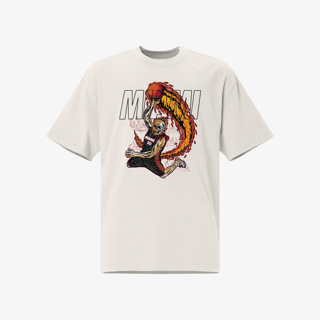 Mercy Rule 'Staple Miami Heat' Oversized T-Shirt White | SOLE SERIOUSS [1]