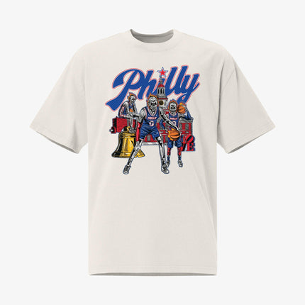 Mercy Rule 'Staple Philly City' Oversized T-Shirt White | SOLE SERIOUSS [1]