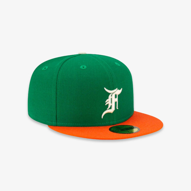 New Era x Fear of God Essentials 59Fifty Fitted Hat Green / Orange (FW21) 60185370 - SOLE SERIOUSS (1)