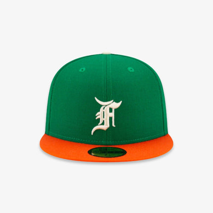 New Era x Fear of God Essentials 59Fifty Fitted Hat Green / Orange (FW21) 60185370 - SOLE SERIOUSS (2)