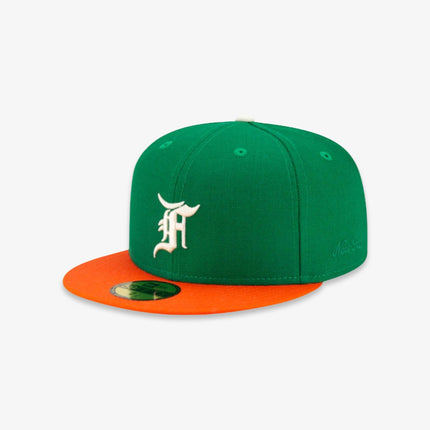 New Era x Fear of God Essentials 59Fifty Fitted Hat Green / Orange (FW21) 60185370 - SOLE SERIOUSS (3)