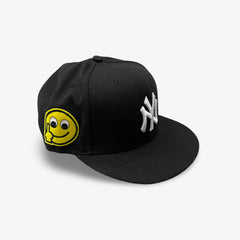 New Era x I Never Heard of You Fitted Hat 'Smiley Face / F*ck Off' Black / White - SOLE SERIOUSS (1)