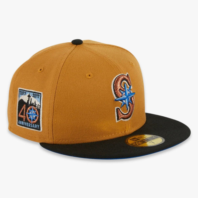 New Era x MLB Ancient Egypt 'Seattle Mariners 40th Anniversary' 59Fifty Patch Fitted Hat (Hat Club Exclusive) - SOLE SERIOUSS (1)