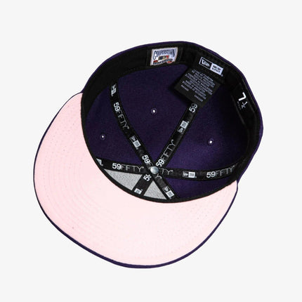 New Era x MLB 'Arizona Diamondbacks 2001 World Series' 59Fifty Patch Fitted Hat Purple (Pink Bottom) - SOLE SERIOUSS (3)