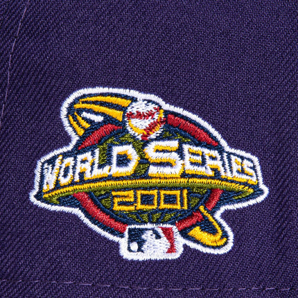 New Era x MLB 'Arizona Diamondbacks 2001 World Series' 59Fifty Patch Fitted Hat Purple (Pink Bottom) - SOLE SERIOUSS (5)