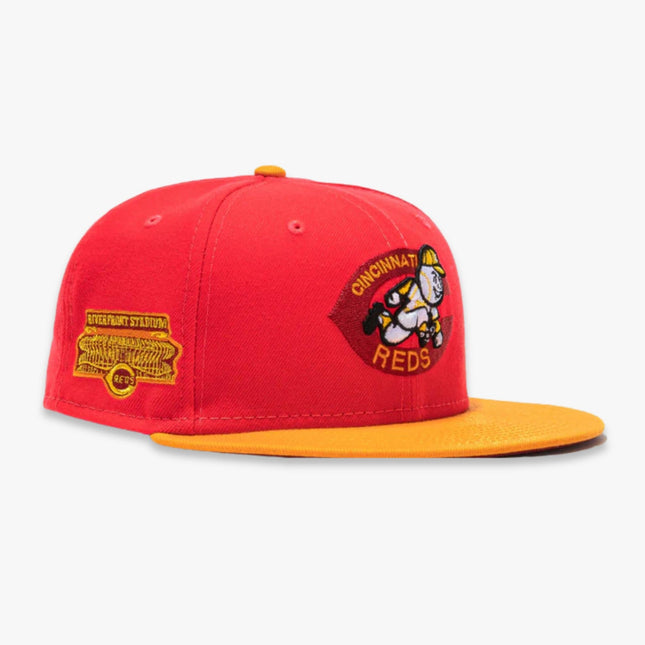 New Era x MLB Beer Pack 'Cincinnati Reds Riverfront Stadium' 59Fifty Patch Fitted Hat (Hat Club Exclusive) - SOLE SERIOUSS (1)