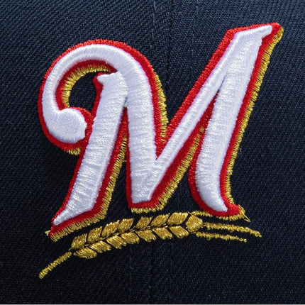 New Era x MLB Beer Pack 'Milwaukee Brewers Team Logo' 59Fifty Patch Fitted Hat (Hat Club Exclusive)' - SOLE SERIOUSS (4)