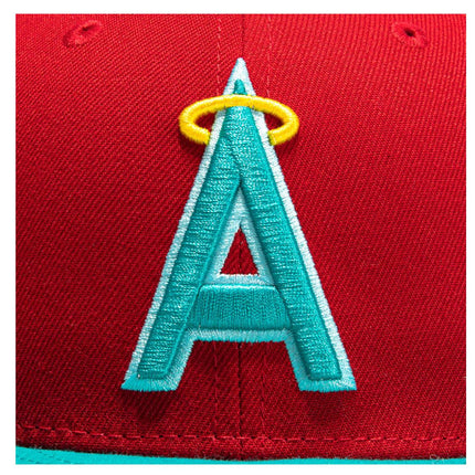 New Era x MLB Captain Planet 2.0 'Los Angeles Angels of Anaheim 25th Anniversary' 59Fifty Patch Fitted Hat (Hat Club Exclusive) - SOLE SERIOUSS (4)