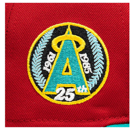 New Era x MLB Captain Planet 2.0 'Los Angeles Angels of Anaheim 25th Anniversary' 59Fifty Patch Fitted Hat (Hat Club Exclusive) - SOLE SERIOUSS (5)