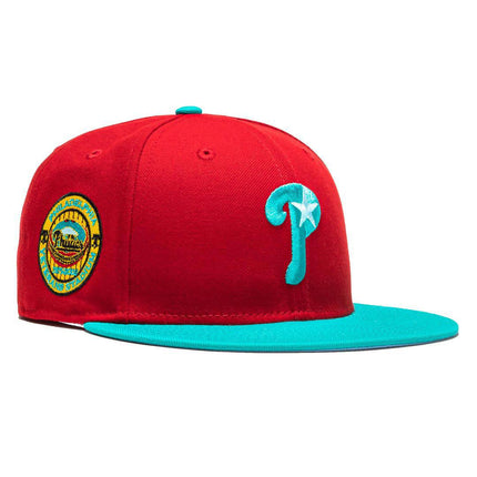 New Era x MLB Captain Planet 2.0 'Philadelphia Phillies Veterans Stadium' 59Fifty Patch Fitted Hat (Hat Club Exclusive) - SOLE SERIOUSS (1)